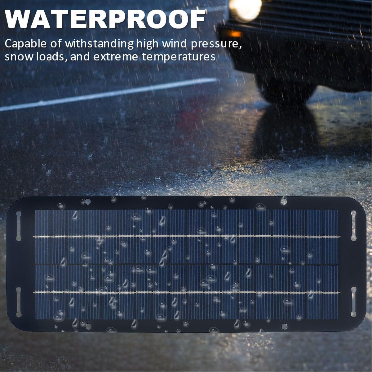30W Solar Panel 12V Trickle Charger Battery Charger Kit Maintainer Marine Car RV