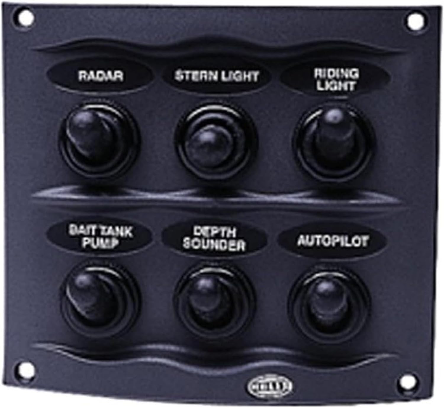 H73070041 Gray 2-Row 6-Way Compact Switch Panel, Multi, 2.17″ D X 4.21″ W X 3.74