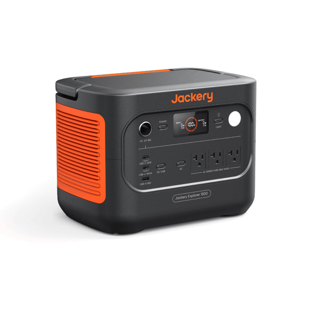 Jackery Explorer 1500 v2 Portable Power Station 1536Wh 400W Solar Input