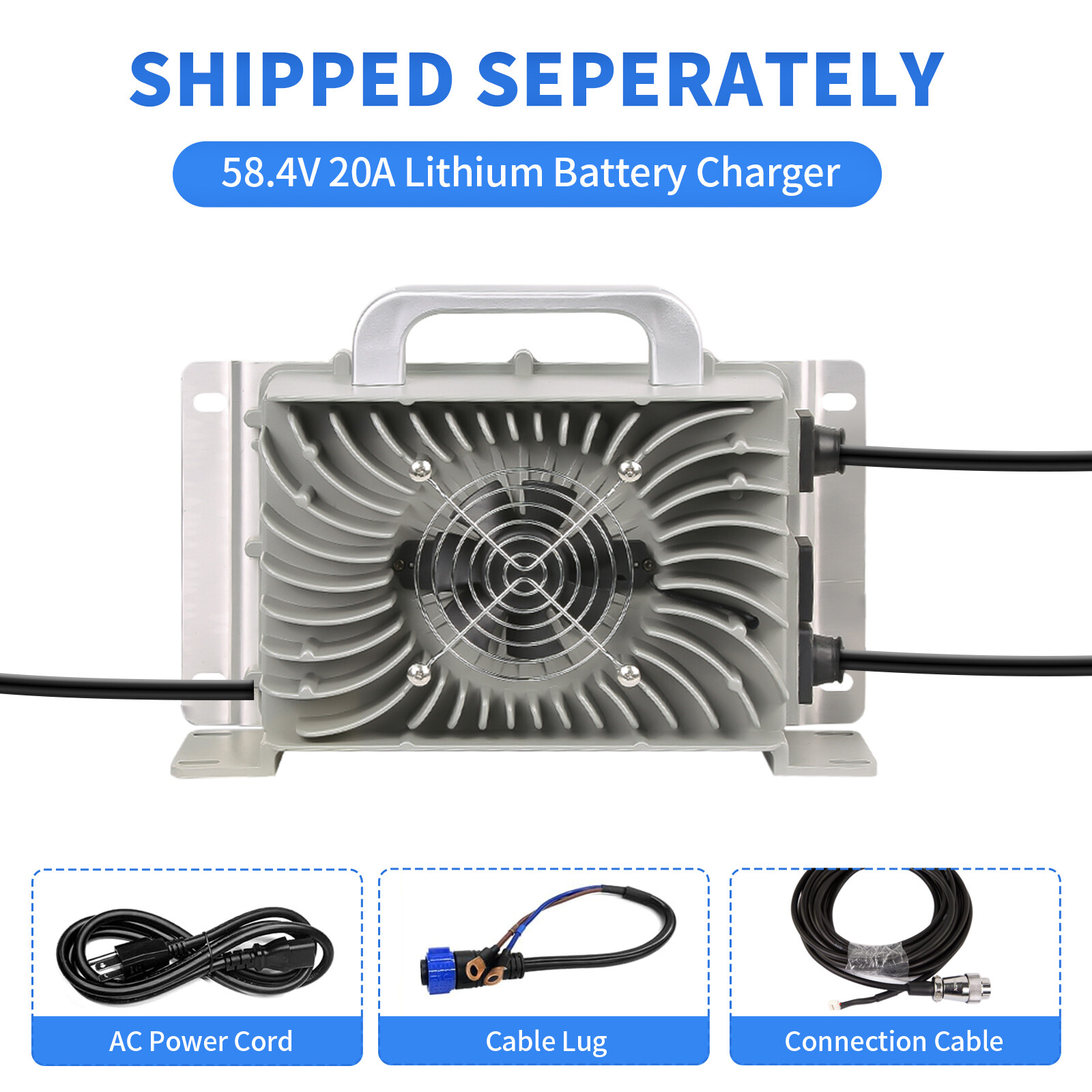 48V 105Ah Battery LiFePO4 Lithium Golf Cart 200A BMS Bluetooth Monit+20A Charger