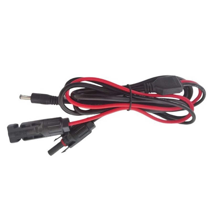 Solar Plug to Power Cable 16AWG Heavy Duty Waterproof Solar to 5.5×2.1mm