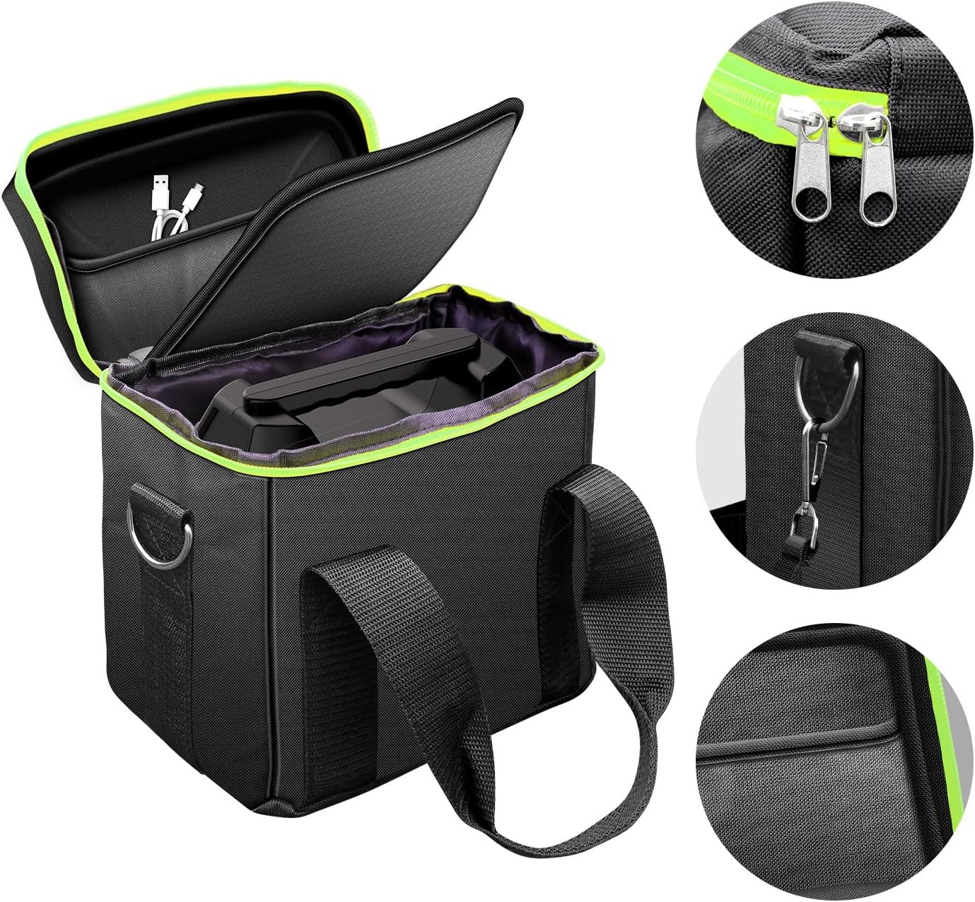 Portable Power Station 150W LiFePO4 Battery Camping Solar Generator+Carrying Bag