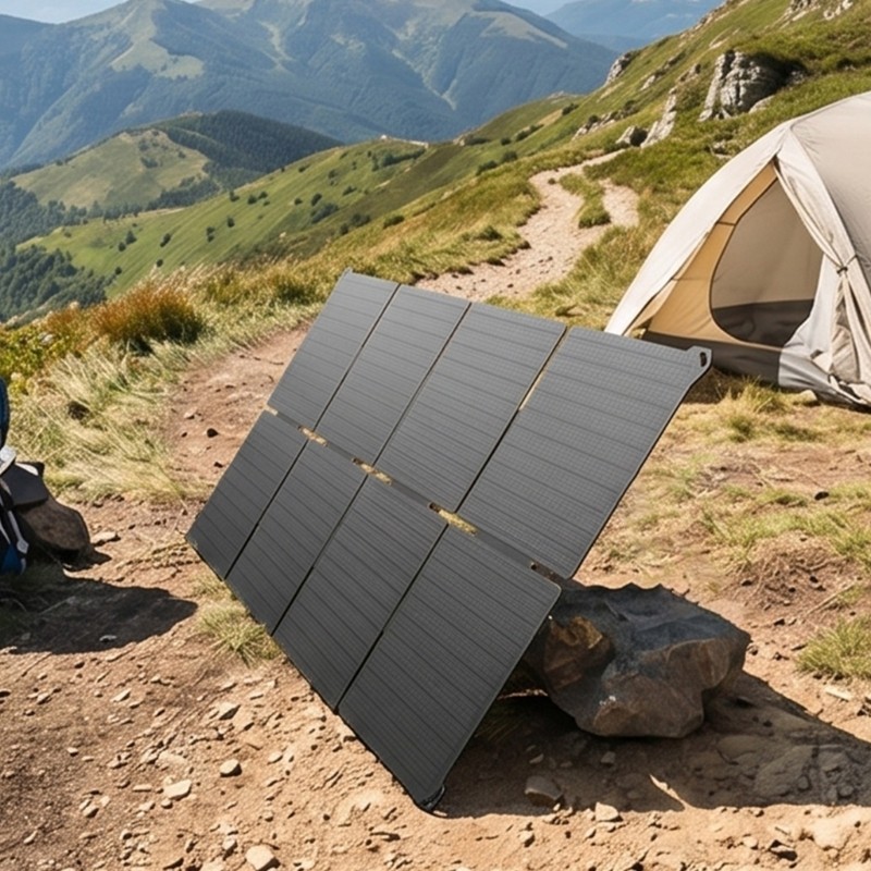45W Foldable Solar Panel Charging With USB Type C DC18V Output for Outdoor Use