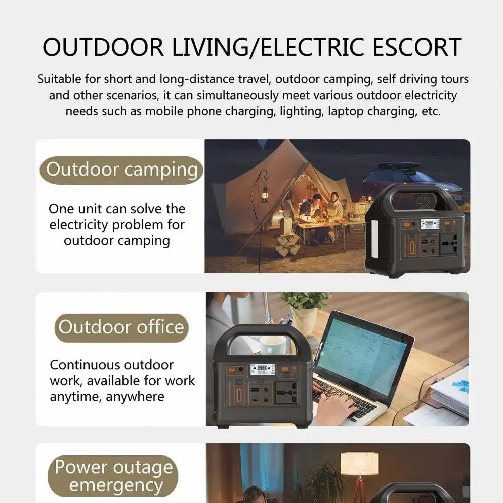 200W Portable Power Station 153.6Wh Lifepo4 Battery AC 110V 220V Solar Generator