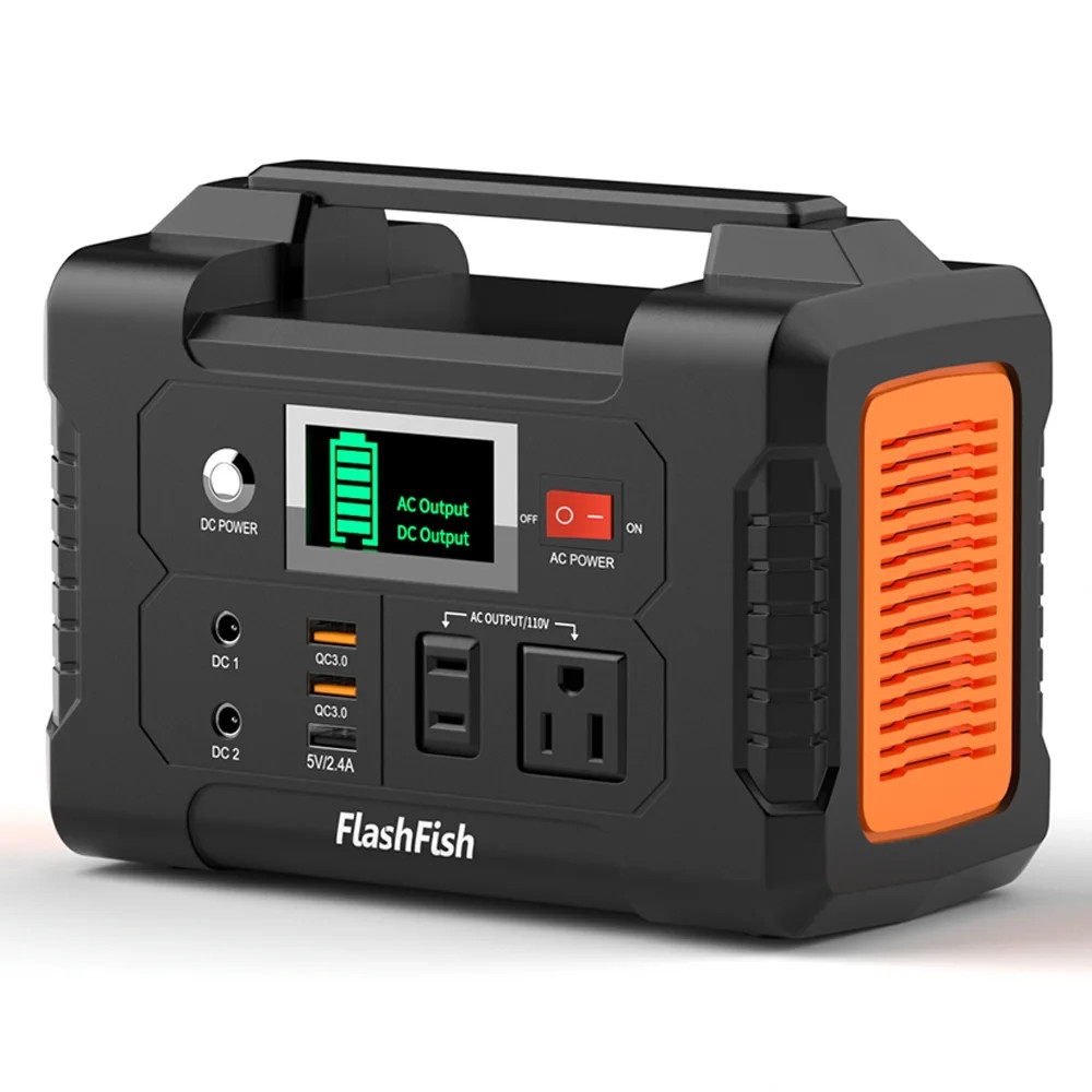 Solar Generator with Solar Panel Flashfish E200 Portable Power Station 200W Camp