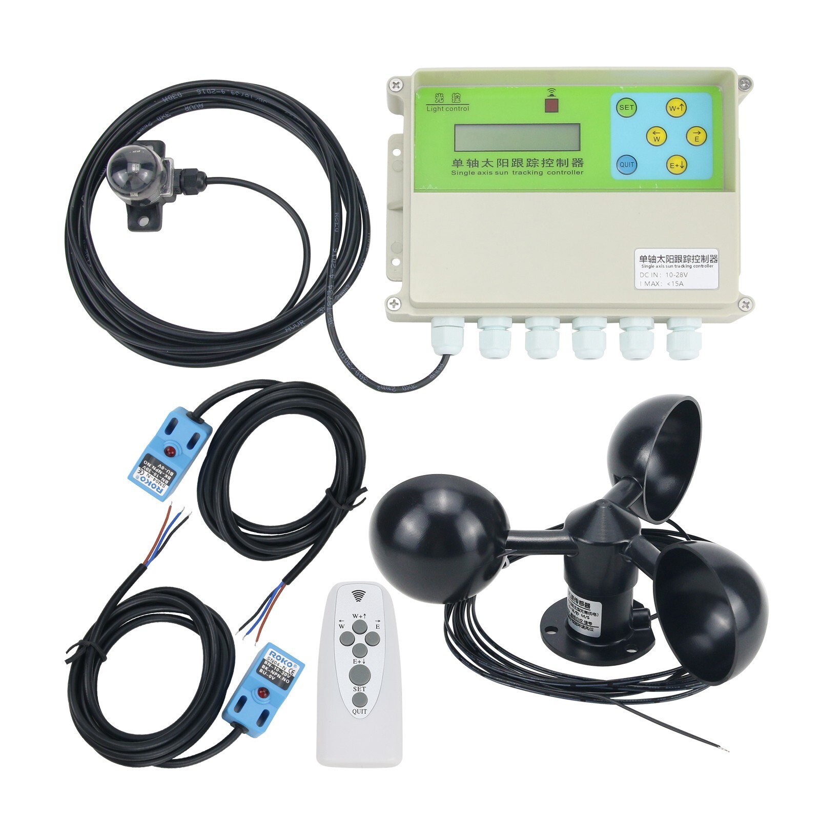 XMYC-1 Single Axis Solar Tracker Controller 12-24V Solar Panel Tracker Kit