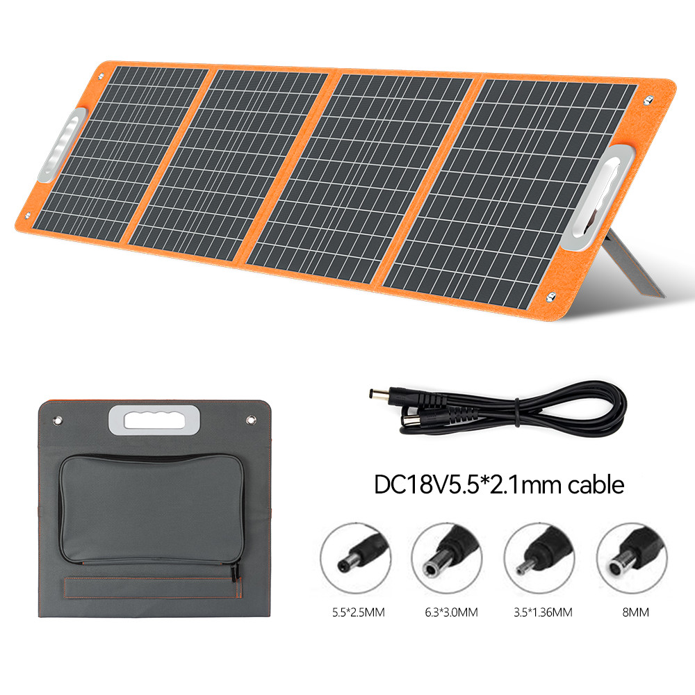 Flashfish T1200S Portable Power Station 1200W 768Wh With 2*Solar Panel 100W 18V