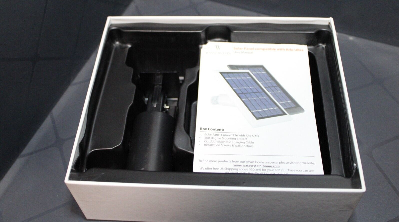 Wasserstein Solar Panel for Arlo Ultra and Pro 3 Not Tested Free Shipping