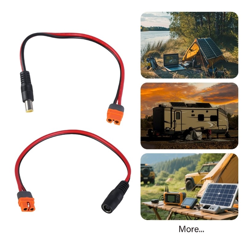XT60I to DC7909 Adapter Power Cable Cord for Solar Generator Charging Input