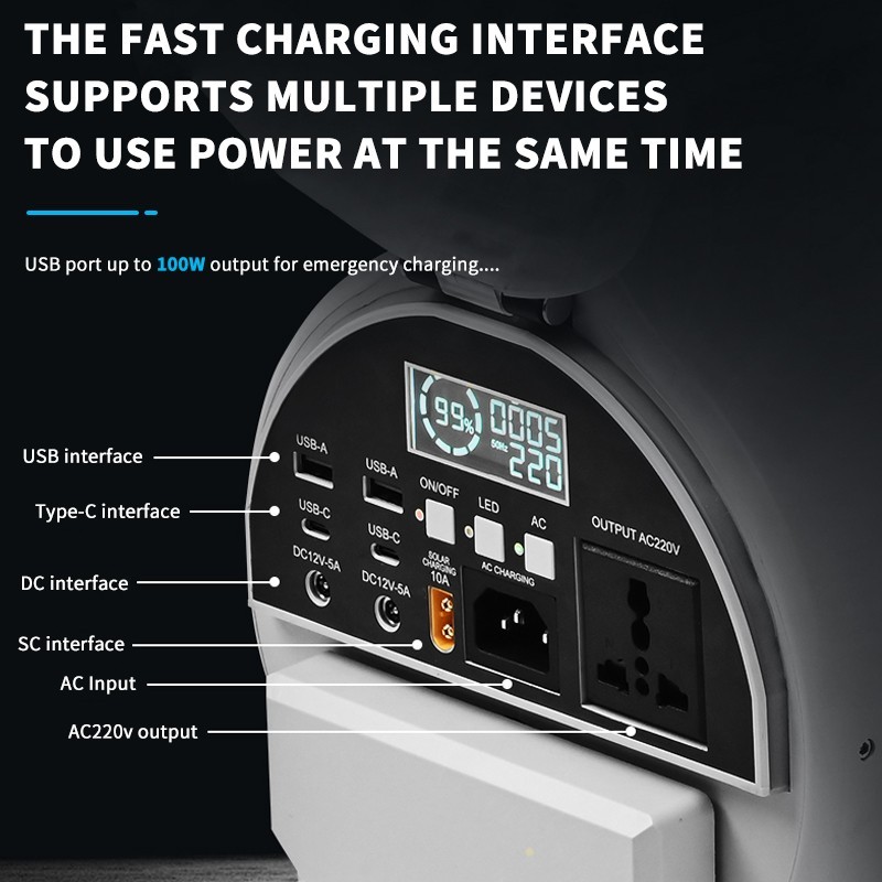 Portable Power Station S10 1000W | 2000Wh LiFePO4 Battery For Emergency