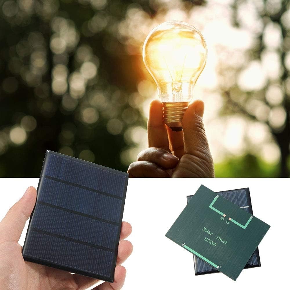 12V Mini Solar Panel Polycrystalline Silicon Board 1.5W DIY Cell Module