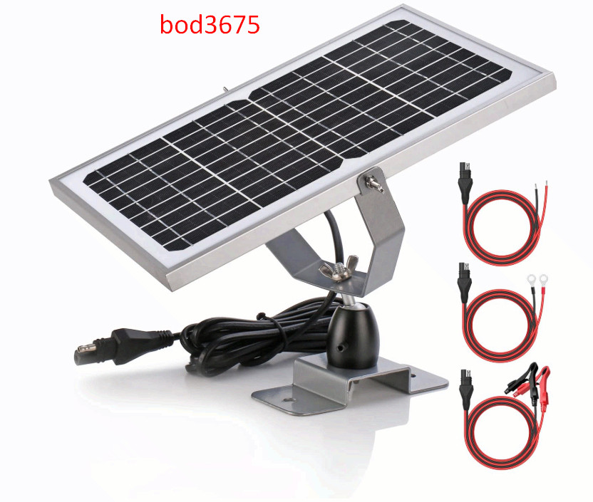 10W 12V Solar Battery Charger Maintainer, Built-in Smart MPPT Charge Controller