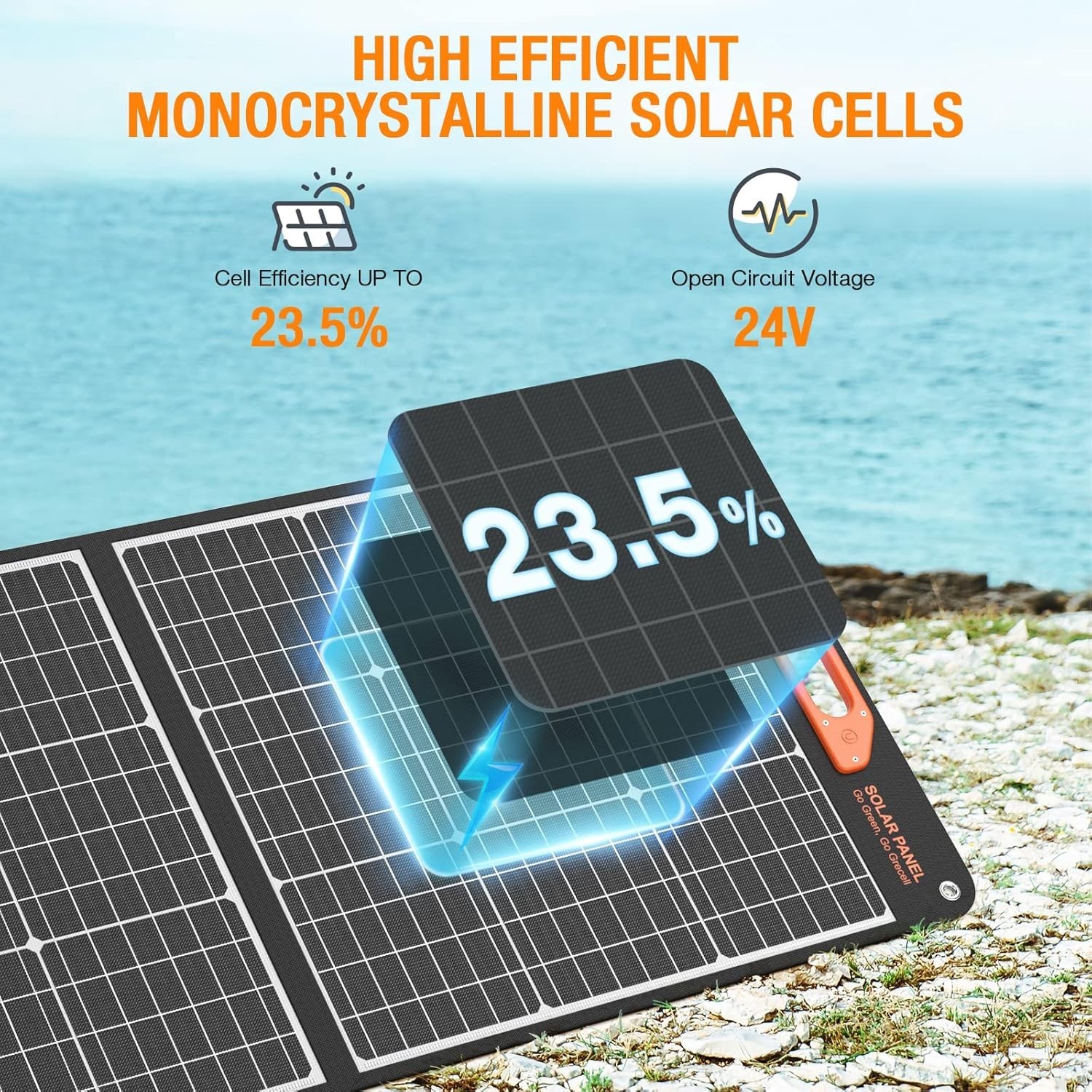 High-Efficiency 200W Solar Panel: Foldable & Water-Resistant for Off-Grid Use