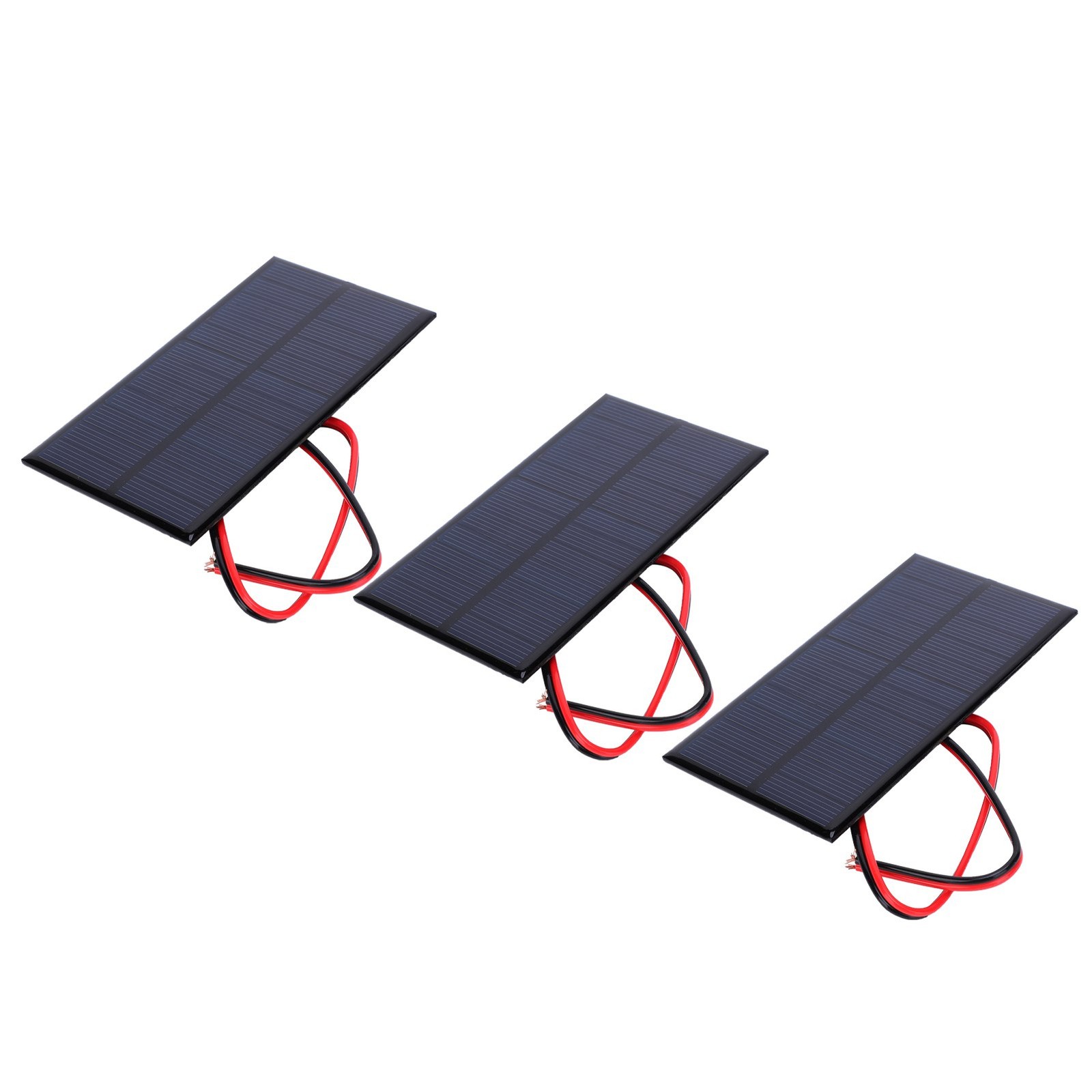 3pcs DC 6V 1W Solar Panel Cell Power Module Polycrystalline Silicon Solar Pa CET