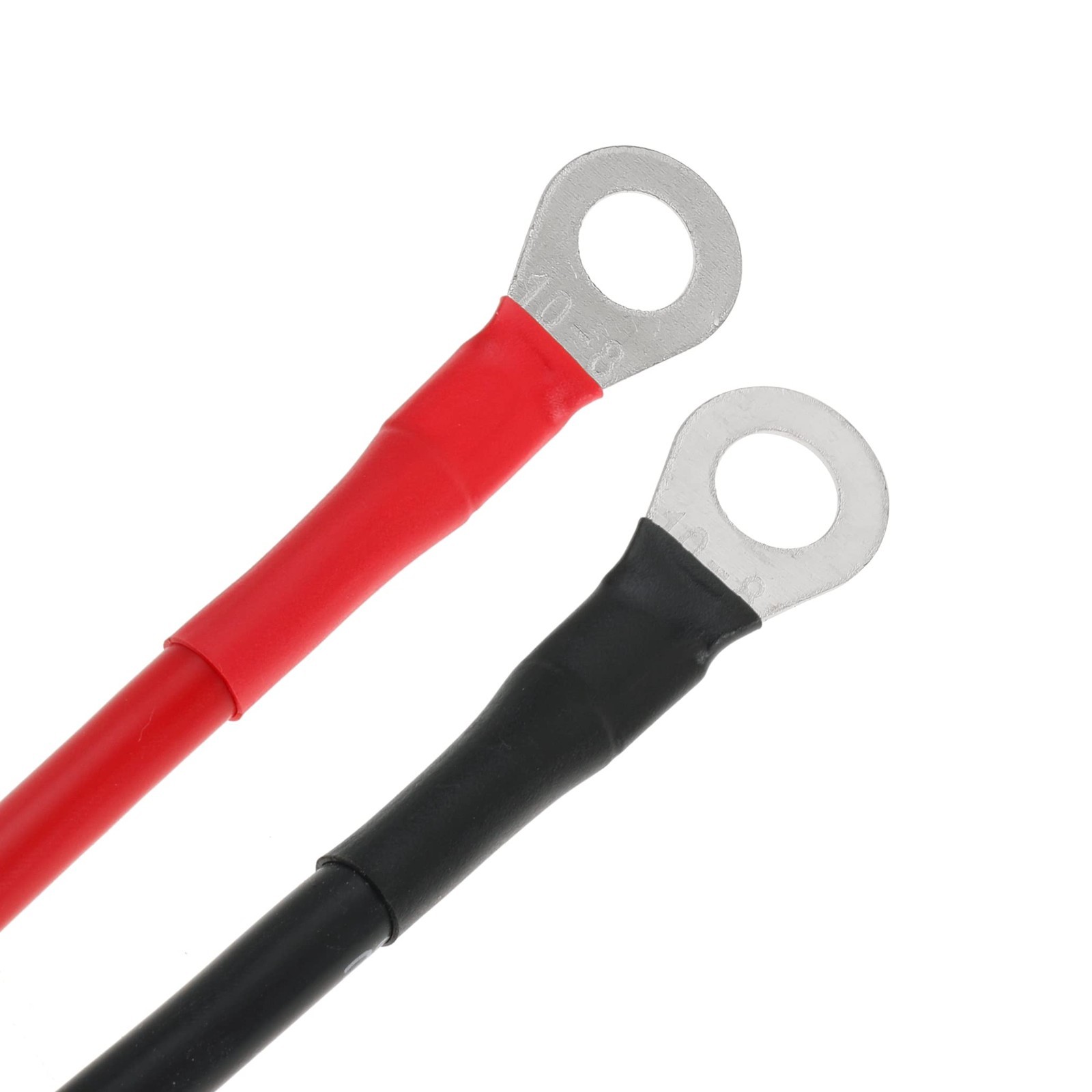 8 AWG Battery Cables – 10FT Tinned Copper Solar Panel Wire with 5/16” Lugs for