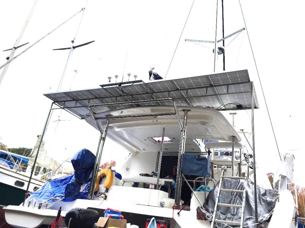 1- 215W Solar Panel Off Grid RV Boat solar panels BLACK FRAME BLACK FRONT new