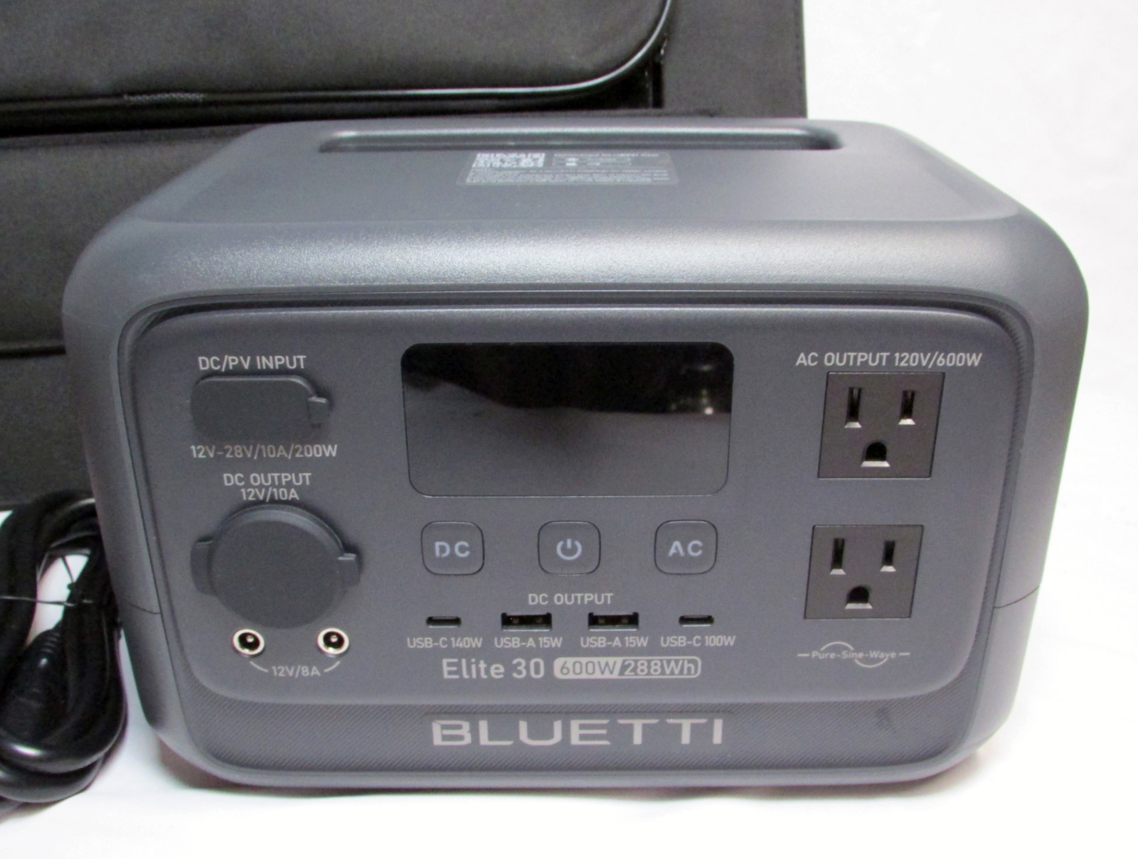 Bluetti Elite 30 V2 600W 60w Solar Panel CPAP UPS Power Station Generator 288Wh