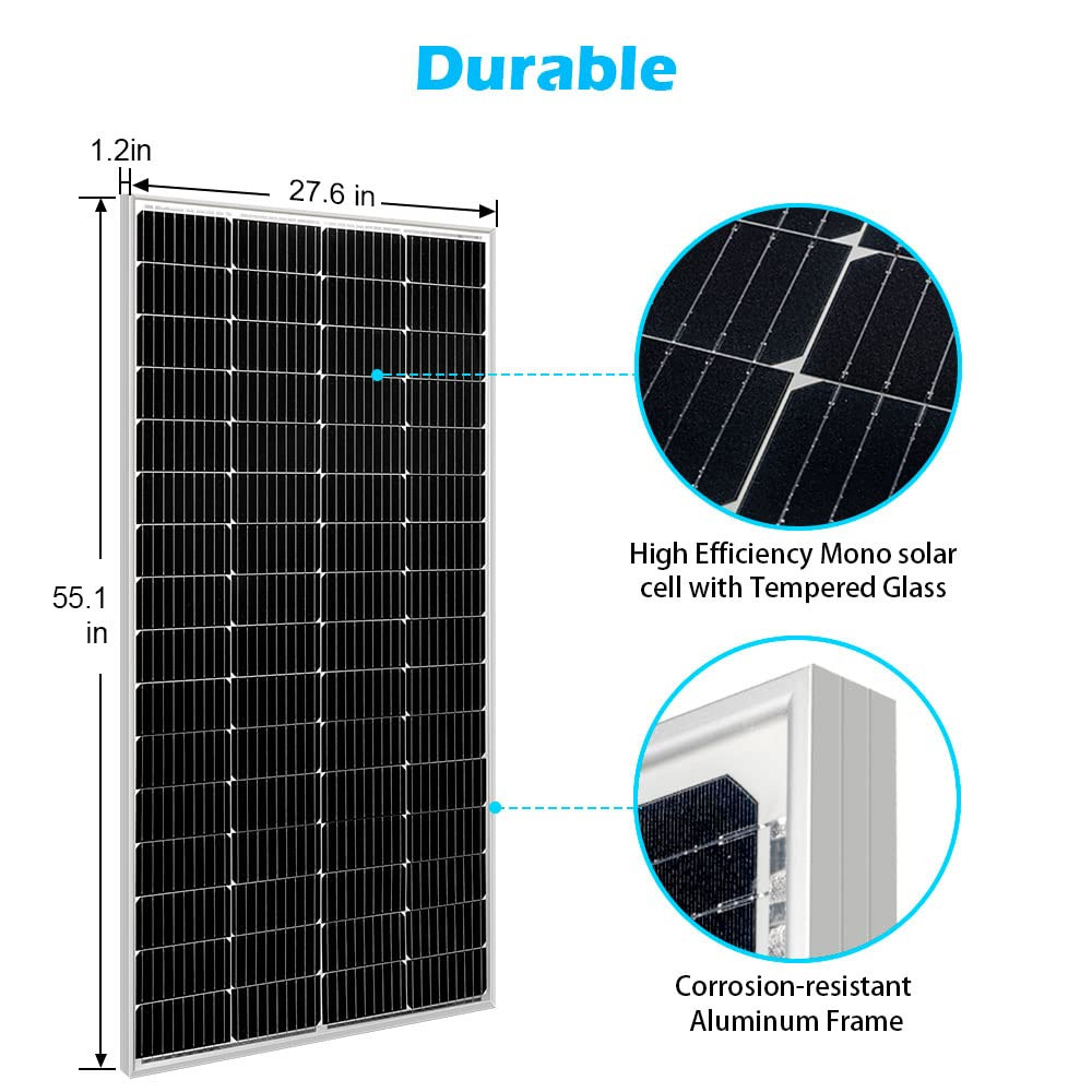 Solar Panel 200W 24V Monocrystalline Solar Panel 200 Watt Solar Module Grade a S