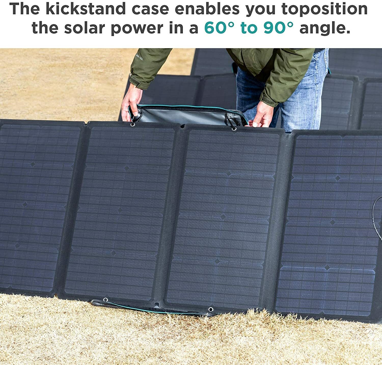 ECOFLOW 160 WATT Solar Panel Portable Foldable Briefcase ADJUSTABLE KICKSTAND