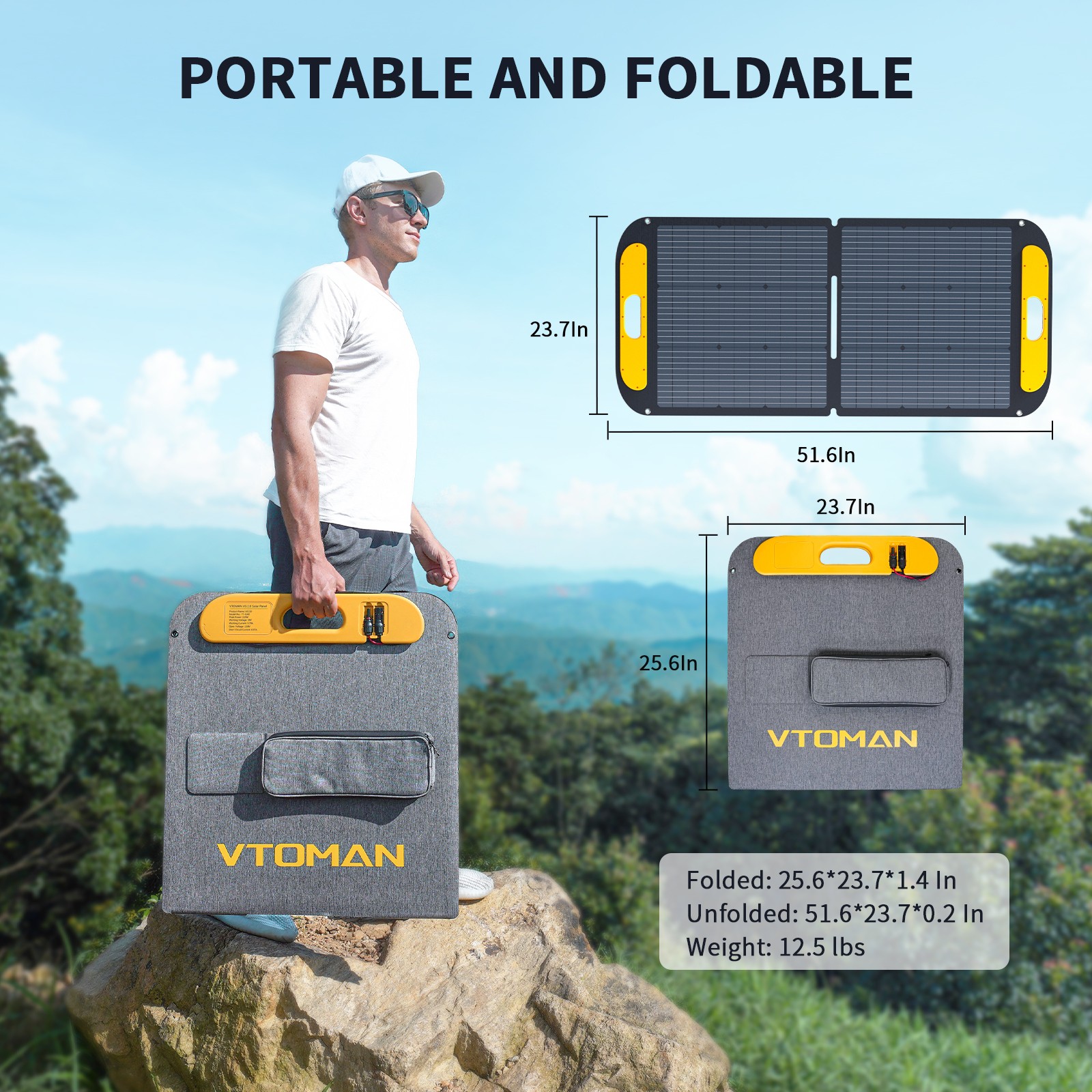 VTOMAN FlashSpeed 600 Power Station 600W 499Wh With 110W Solar Panel Refurbished
