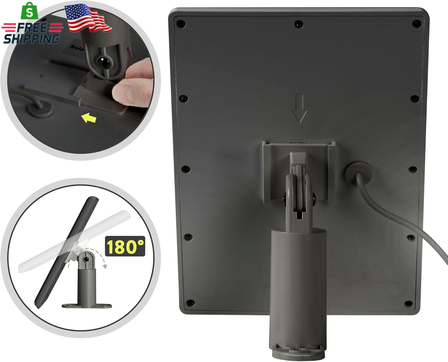 Ring Solar Panel(2Nd Generation), 5W Ring Solar Panel Charger with Mount for Sti