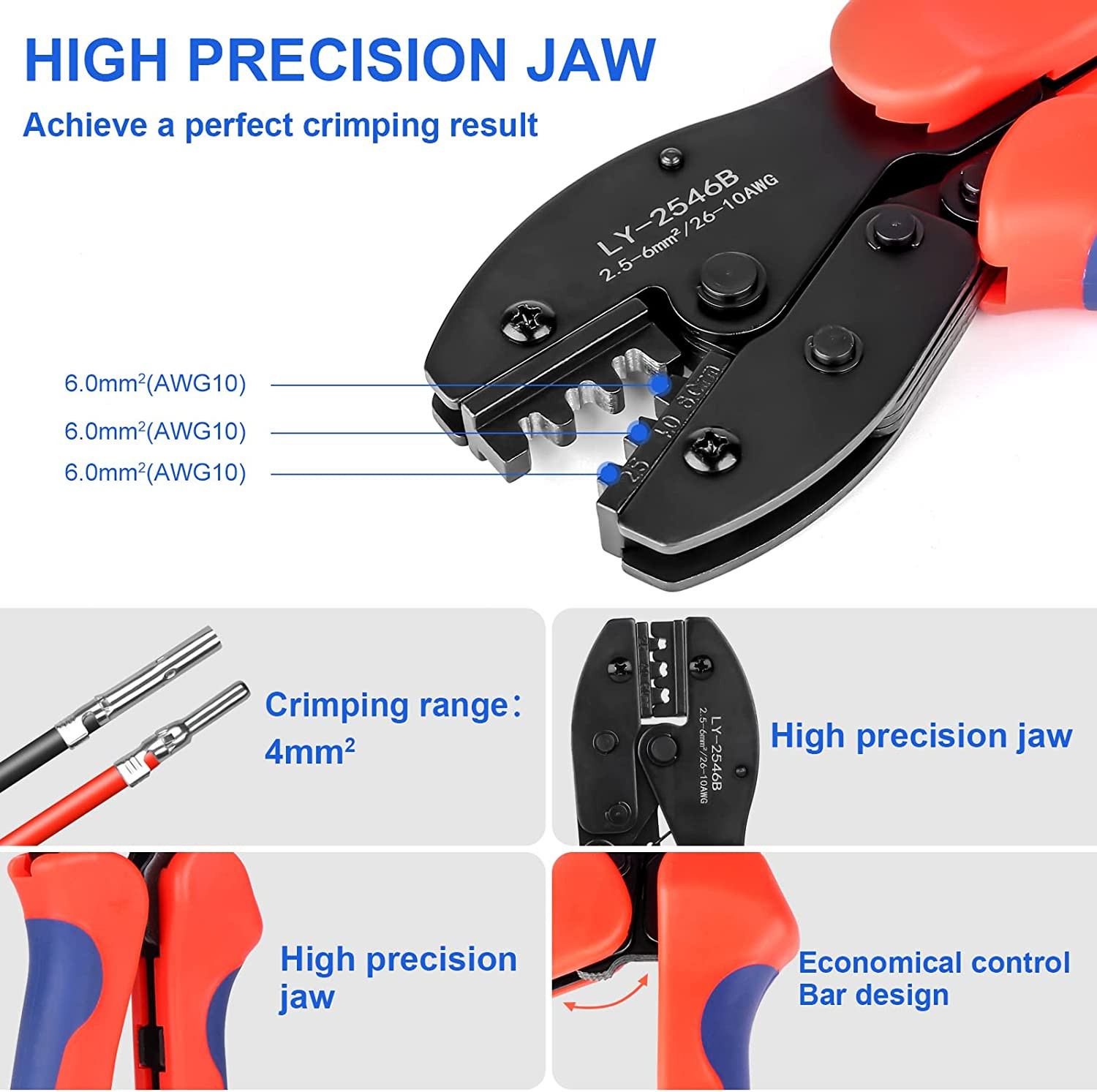 Karidge Solar Cable Connector-Crimping Tool Kit,20 Pairs Male/Female Solar Panel