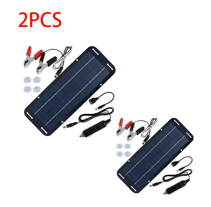 30W Solar Panel 12V Trickle Charger Battery Charger Kit Maintainer Boat Car RV