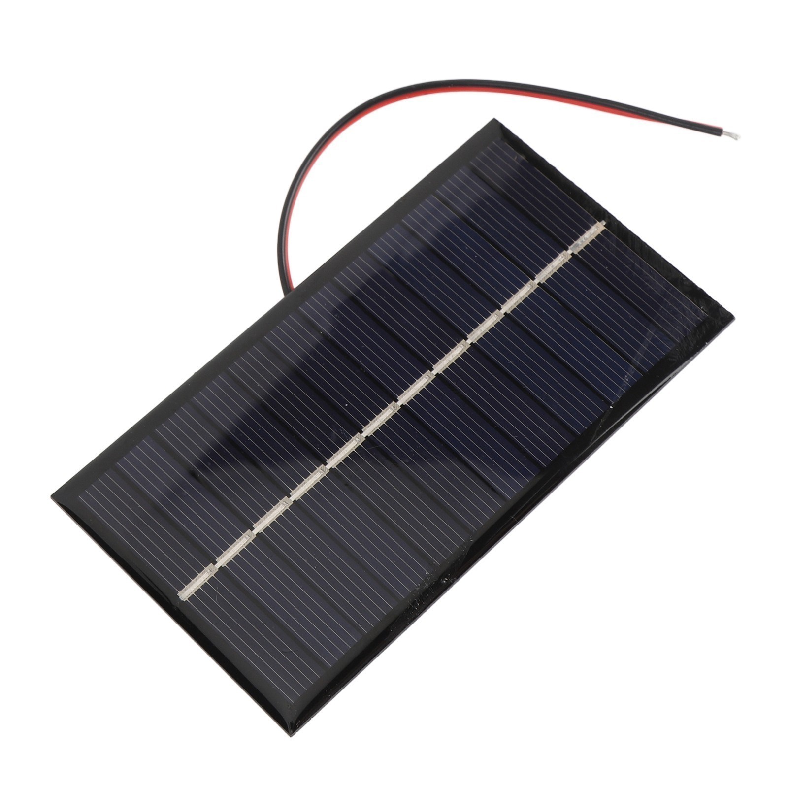 2pcs Solar Panel with Cable 1W 6V Polycrystalline Silicon Solar Charging Panel