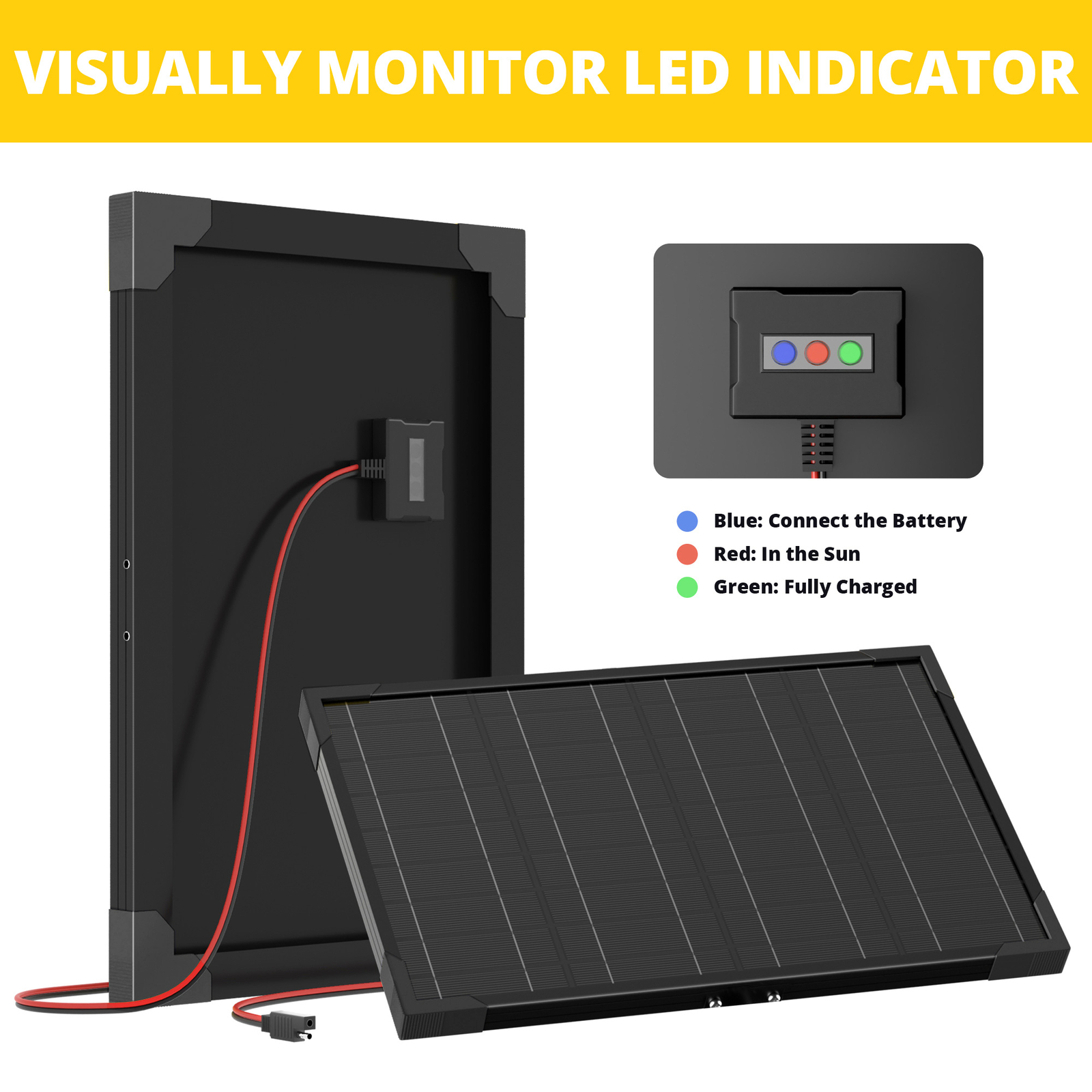 Voltset 10W Solar Battery Charger Kit for Electrical Fence Automatic Gate Opener