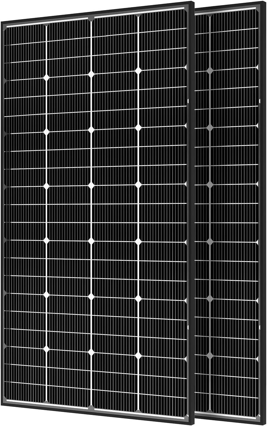 Bifacial 400 Watt Solar Panel, 16BB N-Type 2 Pcs 200W 12V 25% High Efficiency 40