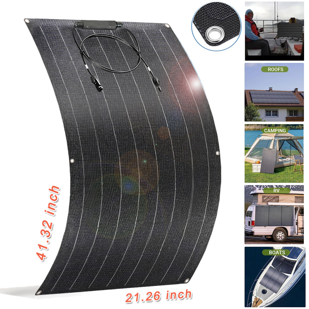 400W 800W Flexible Solar Panel Mono 12V Portable for Camping Home RV Boat Marine