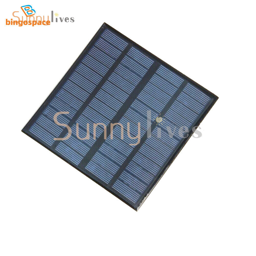 2V/5V/6V/12V Monocrystalline Solar Panel Module For Motor Toys Lawn Lamp New