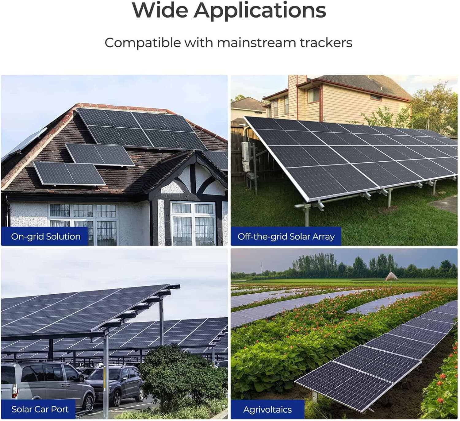 200W Monocrystalline Solar Panel 12V Off-Grid Battery Power RV Home Boat Camping
