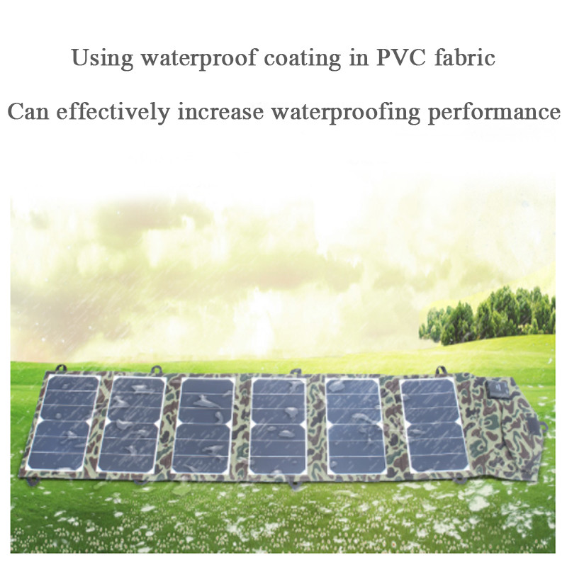 40W Portable Folding Solar Panel Charger 18V/5V for Phone Tablet 12V Battery