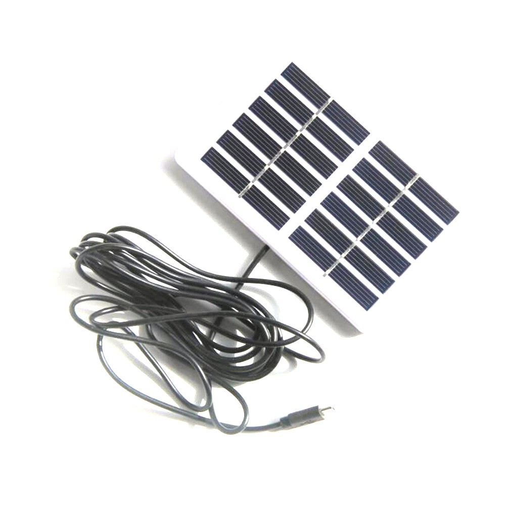 Efficient Outdoor Charging Solution 1 2W 6V Solar Panel with 3 Meter Cable