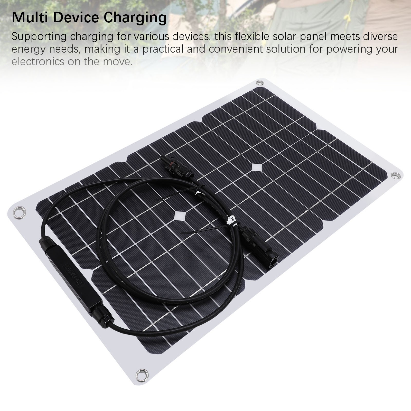 30W 18V Flexible Solar Panel High Efficiency Portable Bendable Monocrystall UIQW