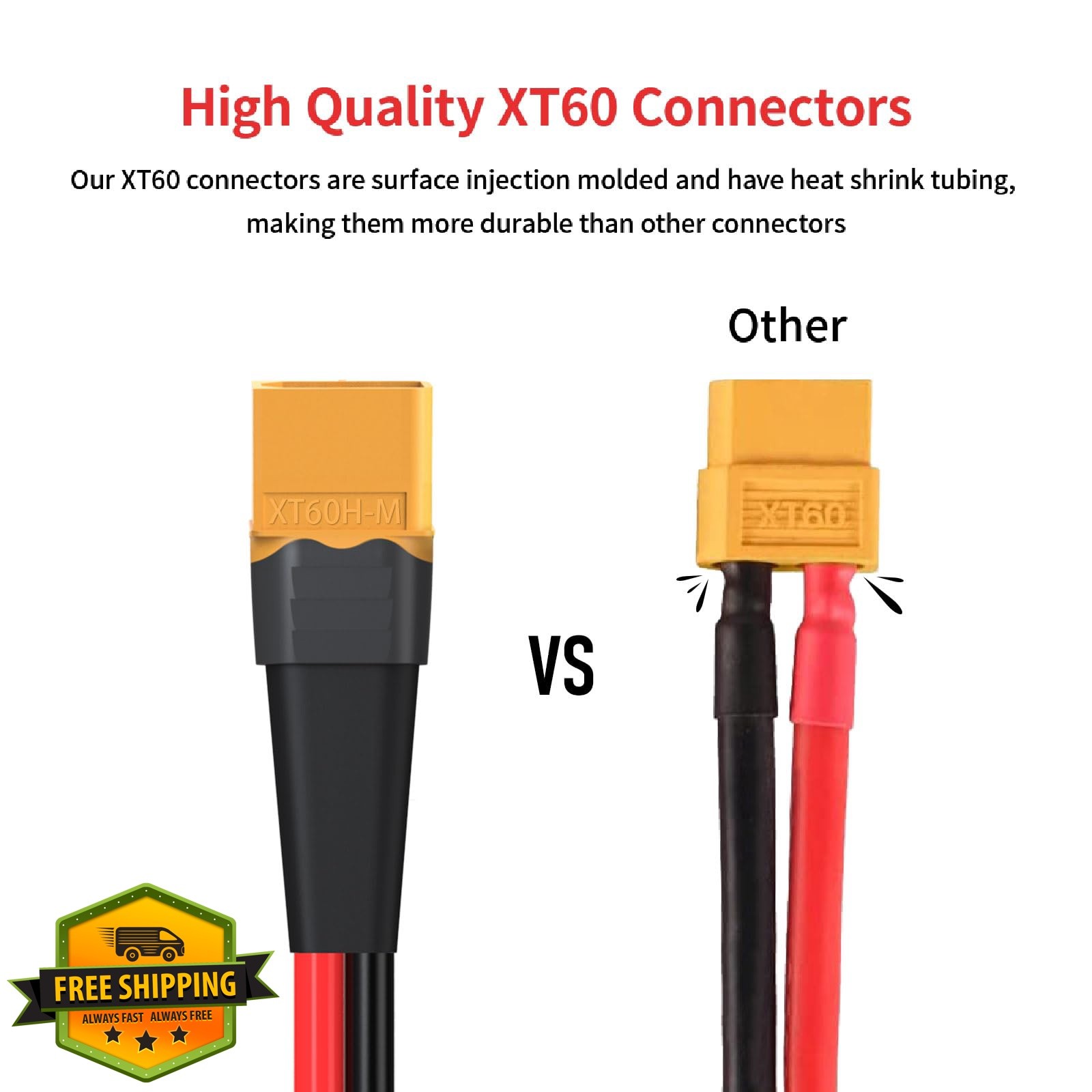 ELFCULB XT60 to Anderson 20FT 12AWG Adapter
