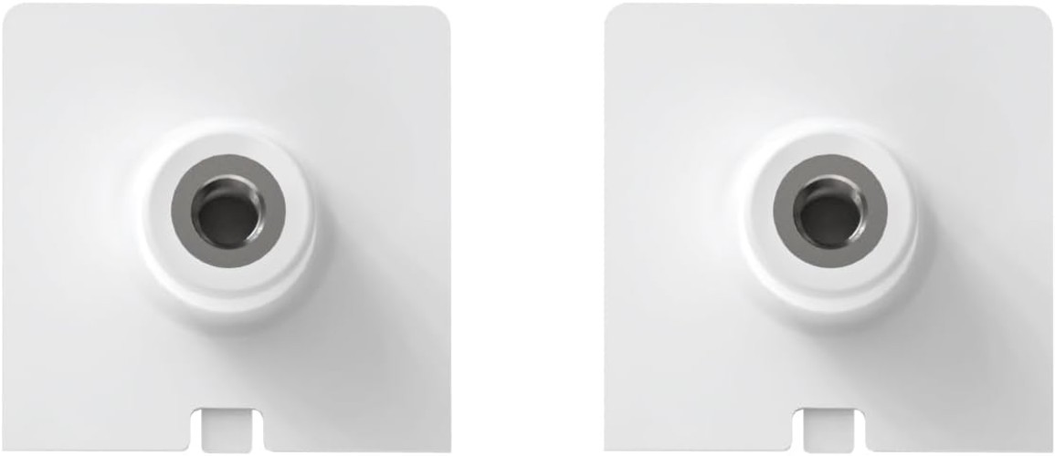 2 Pack White 1/4-Inch Threaded Mount Adapter for Ring Solar Panels