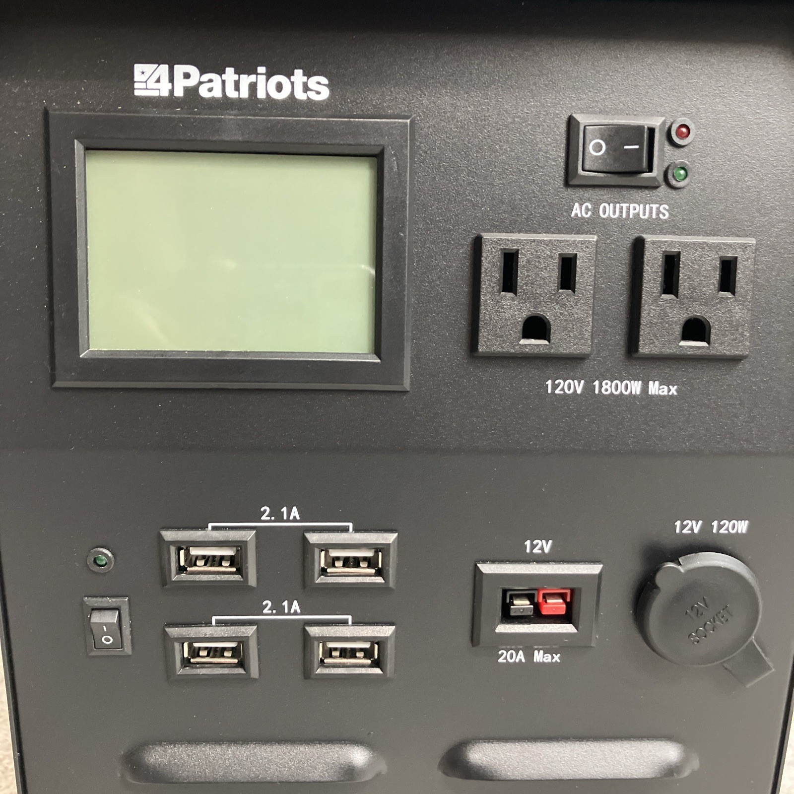 4Patriots Solar Generator 1800W – No Solar Panels