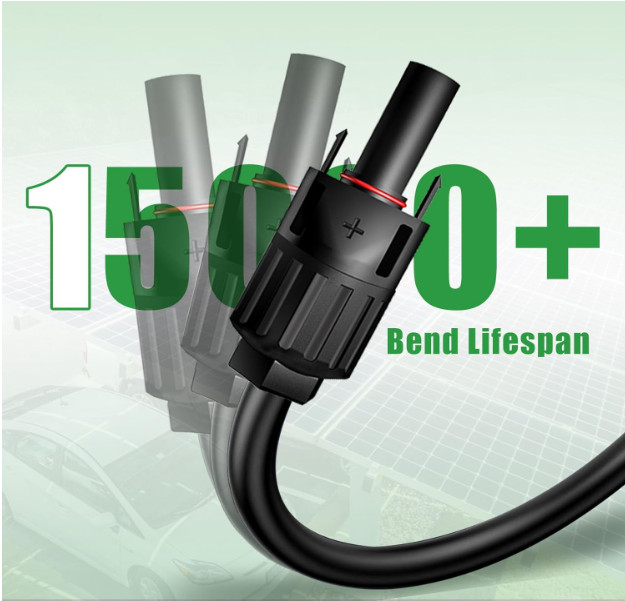 Cable solar 10AWG doble 20FT, conectores IP67 para paneles solares RV y marinos.