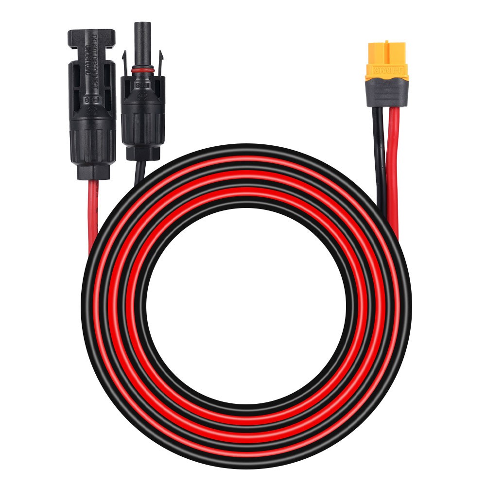 10ft Solar Panel Extension Cable Solar Connector to XT60 Adapter Charging Cable