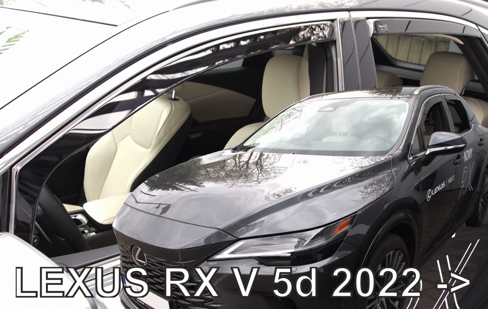 For LEXUS RX V 2022- 5.doors Wind deflectors 4.pc HEKO 30036