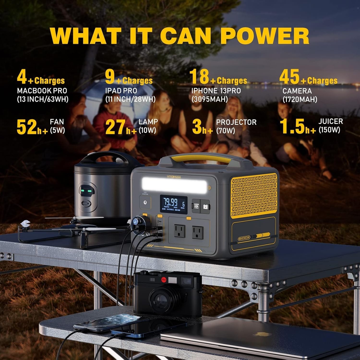 Jump 600X Portable Power Station 600W, 299Wh Solar Generator