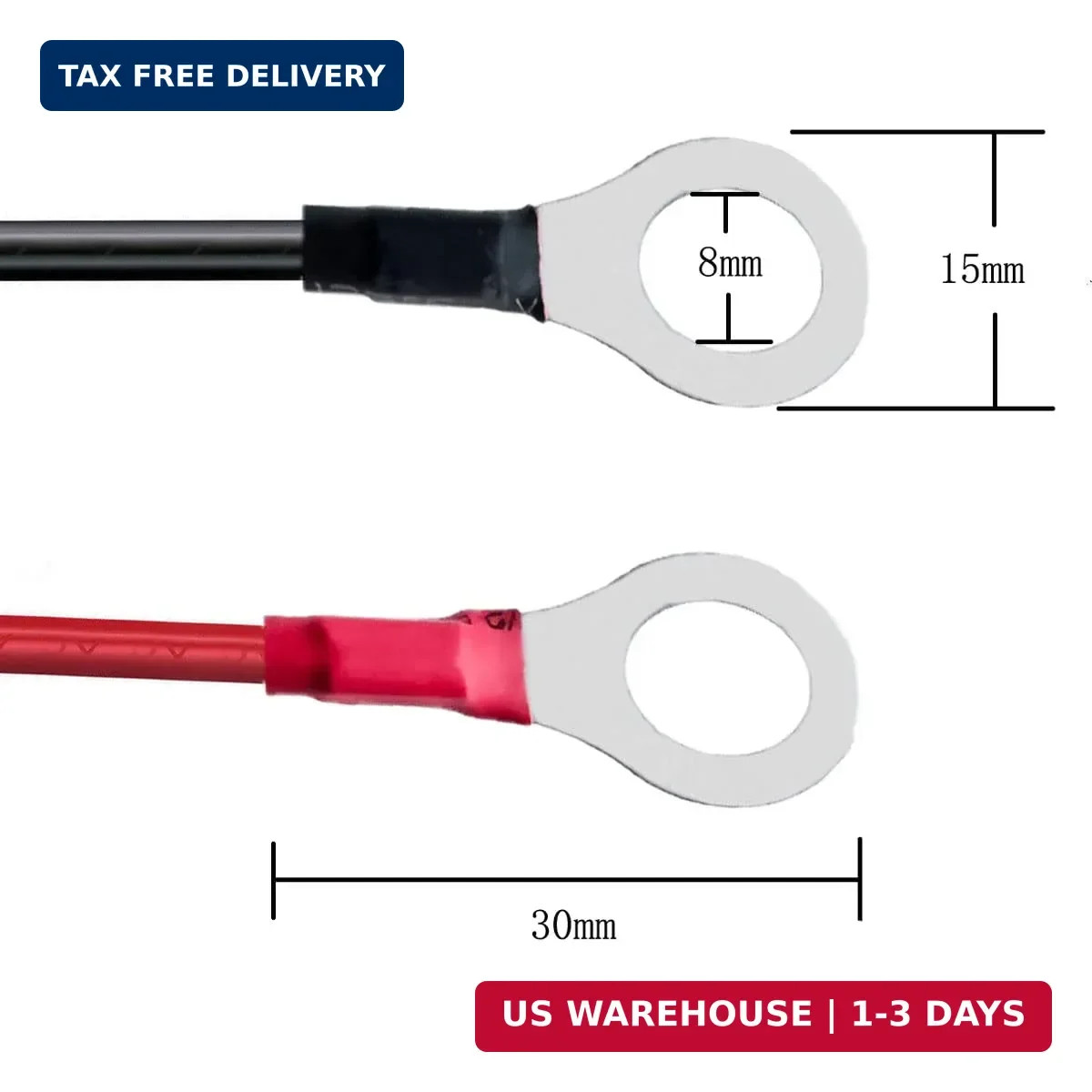 XT60i to O Ring Terminal Cable，More Than 8A，10AWG Extension Cable XT60i Female t