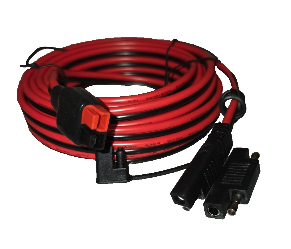 2 pack – 12AWG SAE to Anderson Adapter Cable – Solar Battery Power Connector