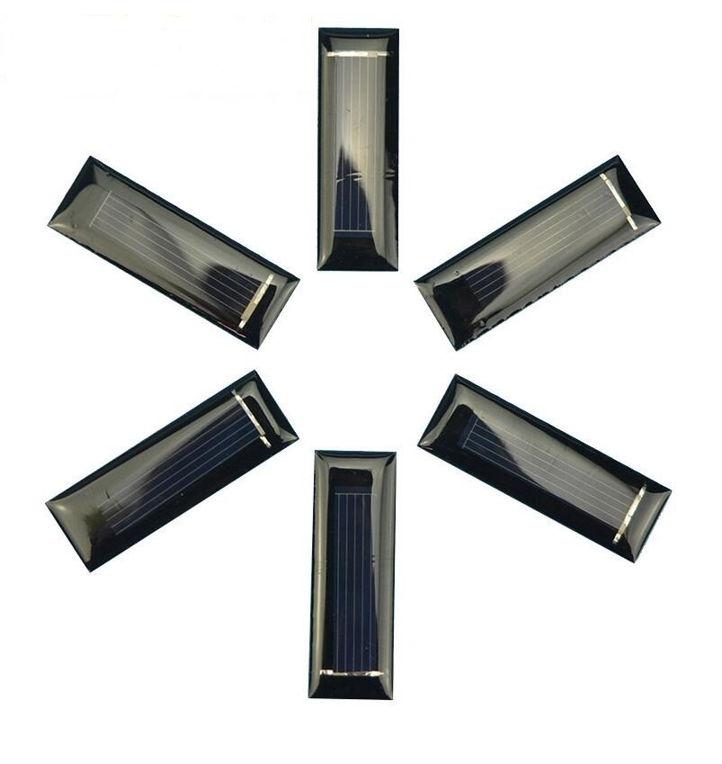 50PCS 0.5V 130mA Mini Solar Polycrystal Panel Cells DIY Solar Accessories