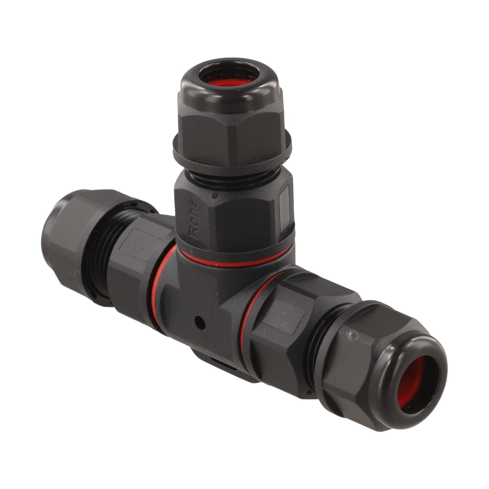 Connector Home Garden Navigation Nylon Flame Retardant Signals 3 Pins Black