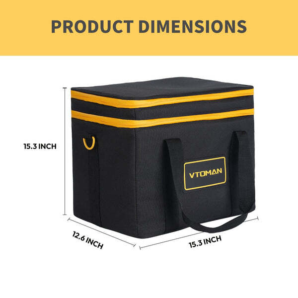 VTOMAN Carrying Case Bag For Power Station JUMP 1500X/JUMP 1000/JUMP 2200