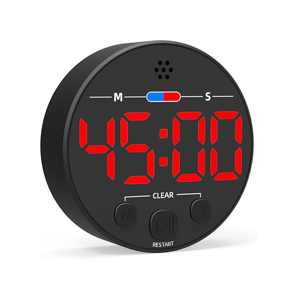 Kitchen Magnetic Timer with Transparent LCD Display for Precise Time Management