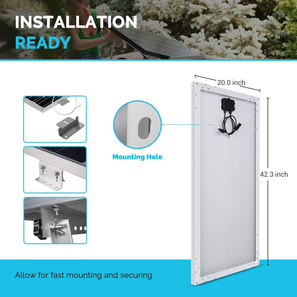 200 Watt 12 Volt Monocrystalline Starter200W+PWM 30A, ,Off-Grid System